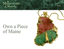 Tablet Screenshot of mainestonejewelry.com